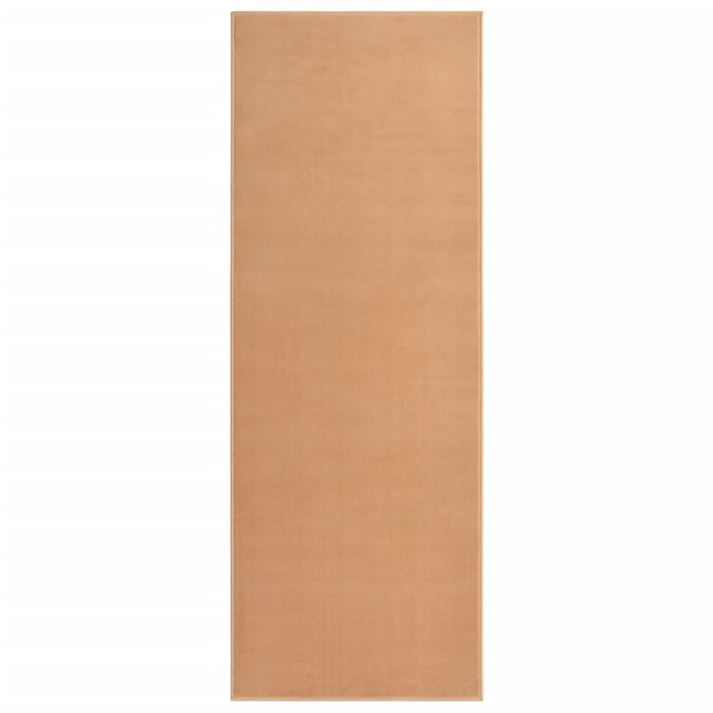 Alfombra de pasillo bcf beige 100x250 cm