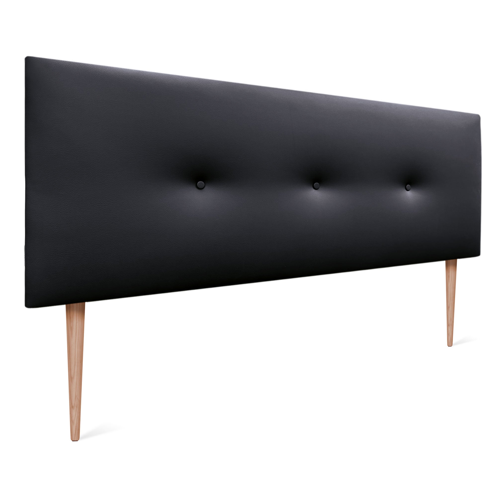 DHOME Testata Letto Imbottita In Similpelle Marrone Chiaro 160 Cm - Lussuosa, Antimacchia, Per Letti Matrimoniali