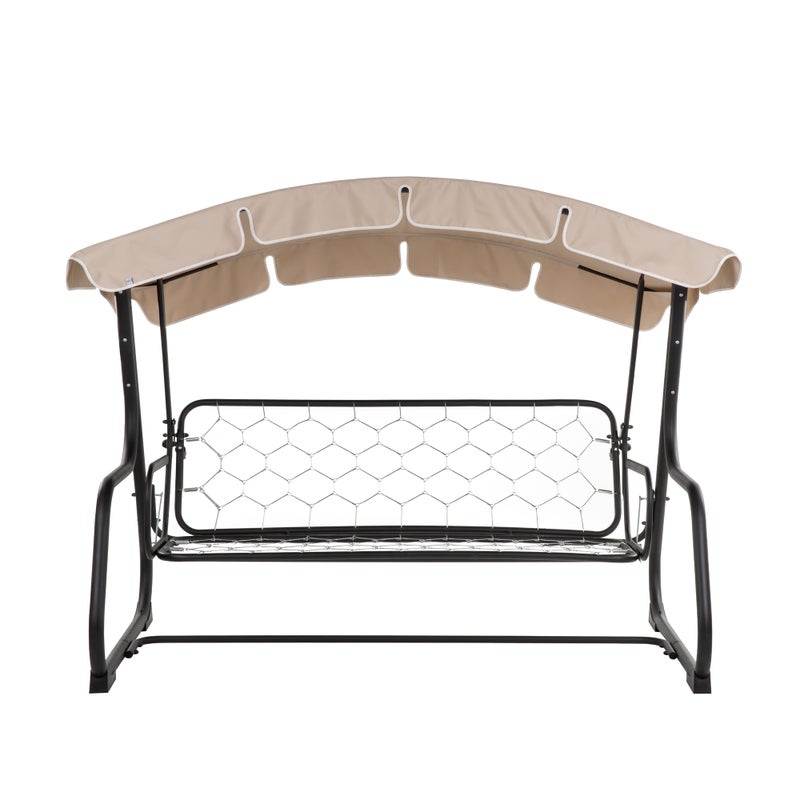 Dach do huśtawki ogrodowej 224 x 124 cm Ravenna beżowy PATIO