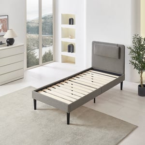Letto Singolo 90x190 Cm Con Contenitore - Divano Letto Imbottito, Luci E USB, Testiera In Velluto - Foto 2