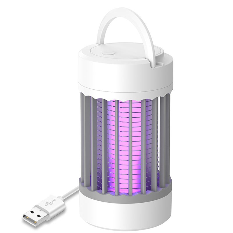 Przenośna lampa LED na owady, łapka na muchy, lampka nocna kempingowa z 2 trybami, do domu/na zewnątrz/na kemping/patio/do ogrodu/na podwórko