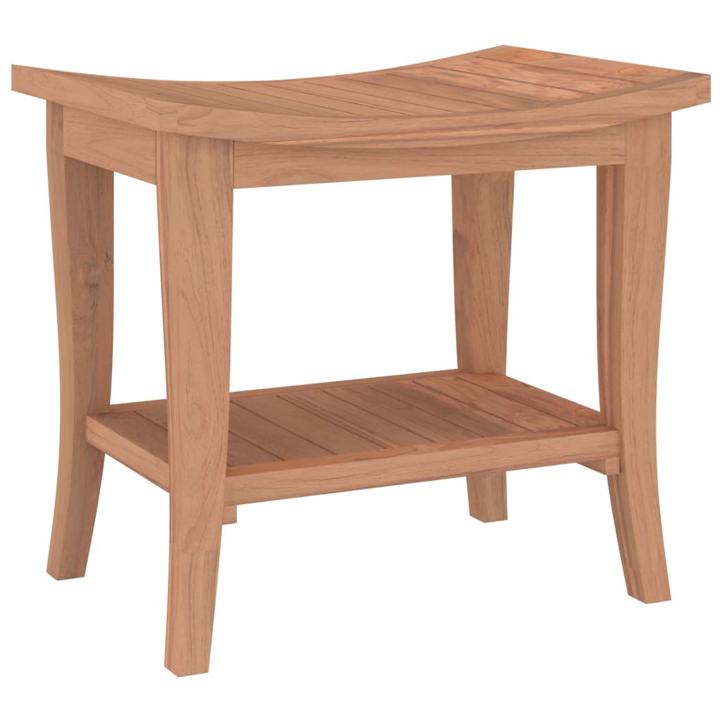 Maison Exclusive - Banc de douche 50x35x45 cm Bois massif de teck - 2
