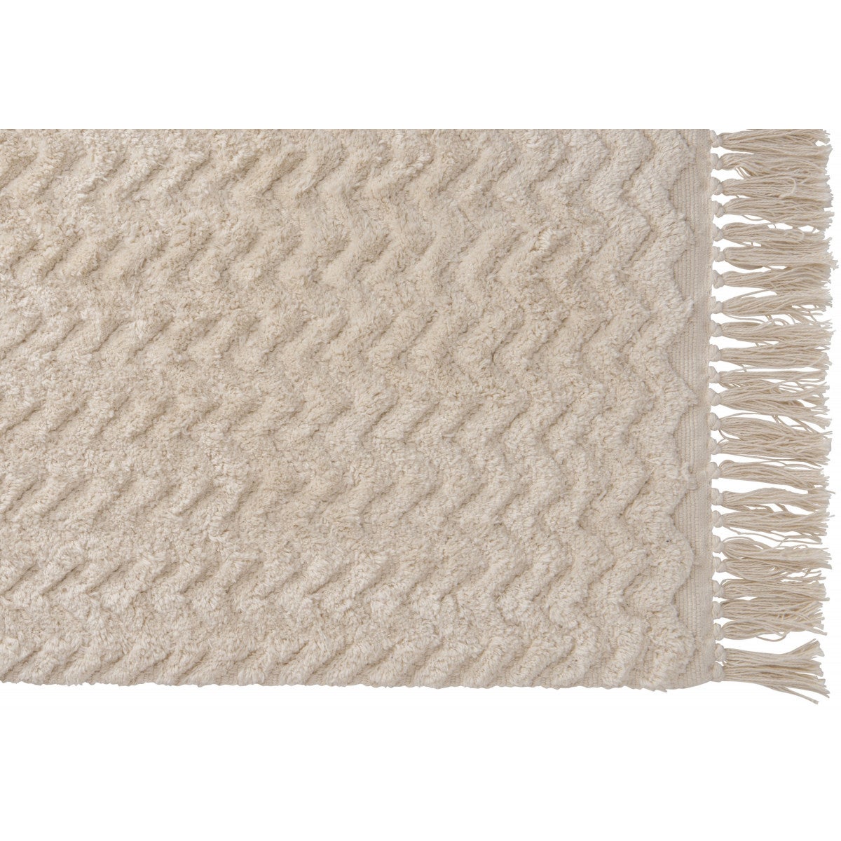 Tapis de bain déco à franges en coton 50x80cm - 4