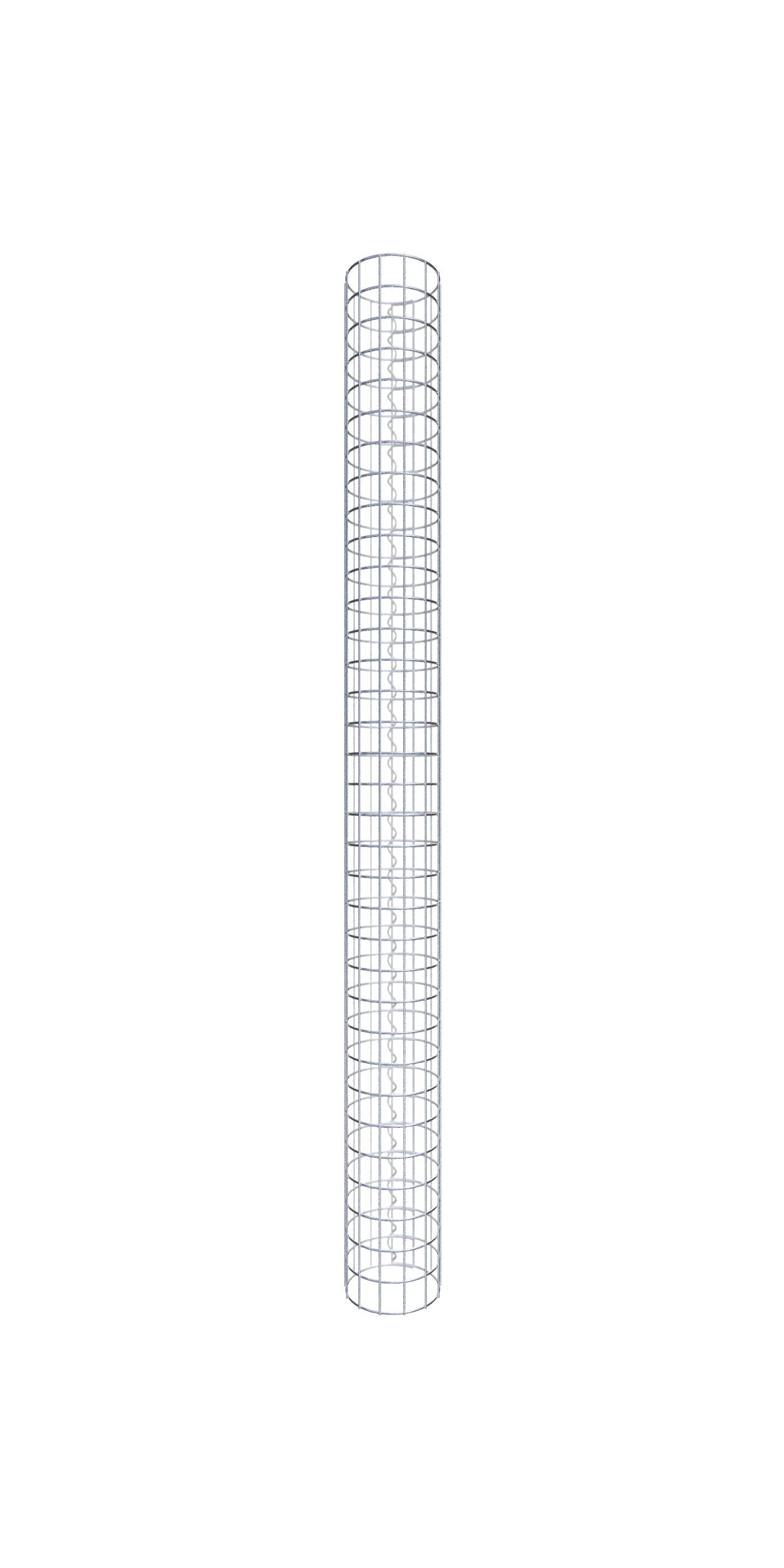 Kolumna gabionowa średnica 22 cm MW 5 x 5 cm okrągła - wysokość: 170 cm