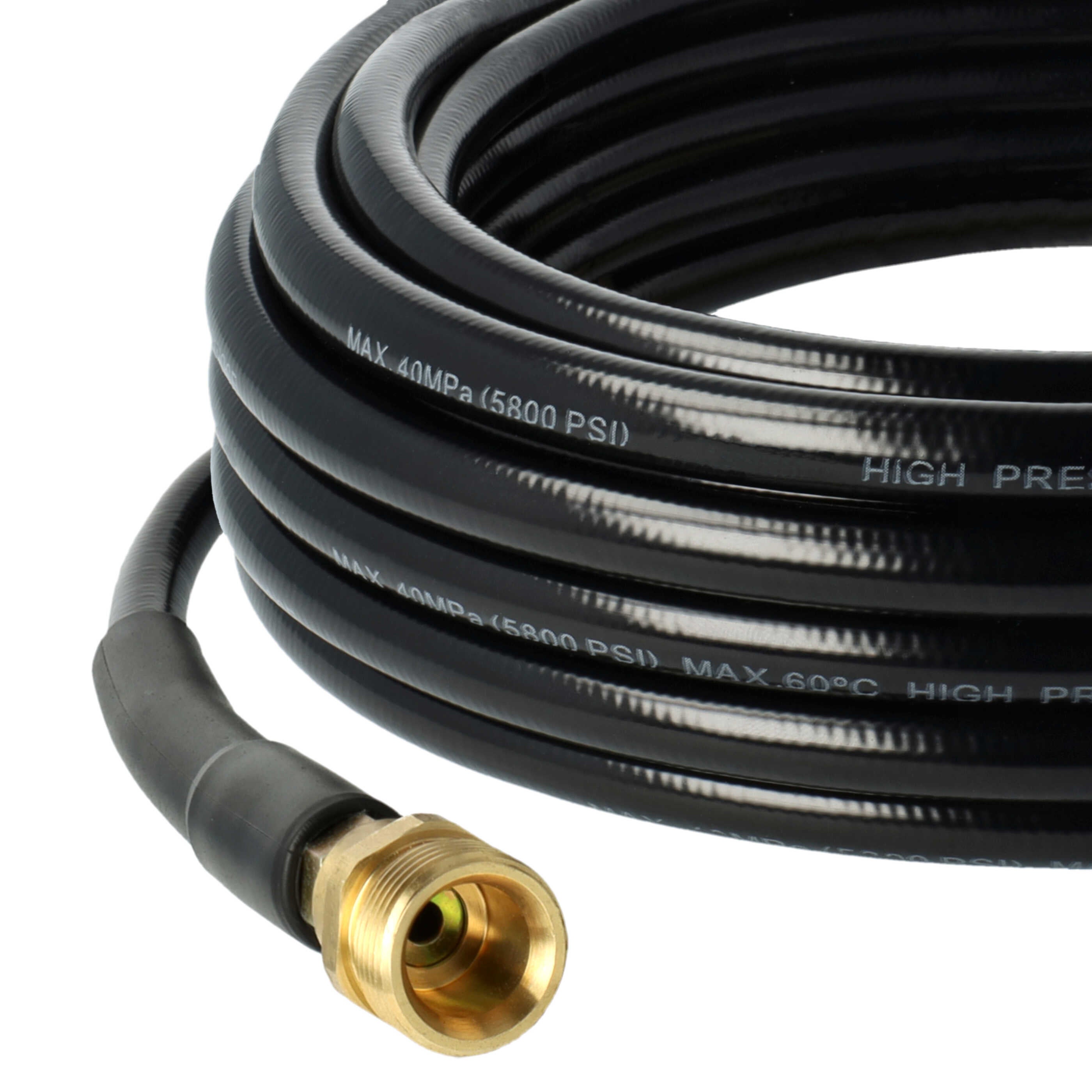 vhbw Tuyau de rallonge 10 m compatible avec Kärcher K2, G 7.10 M, K 2.00 plus, K 2.01 nettoyeur haute pression avec connexion M22 x 1,5, noir - 2