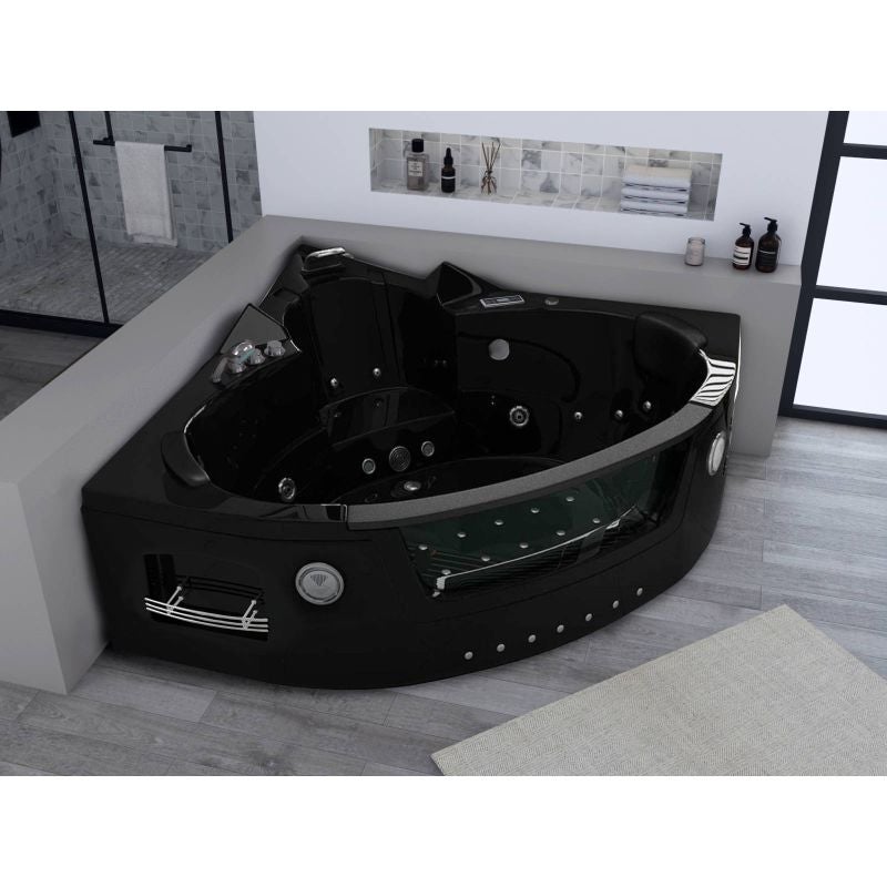 Baignoire balnéo Maeva Black 39 jets Whirlpool - 2