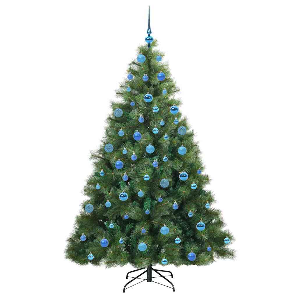 Sapin de Noël | Arbre de Noël artificiel avec 300 LED Vert 180 cm PE et PVC - 4
