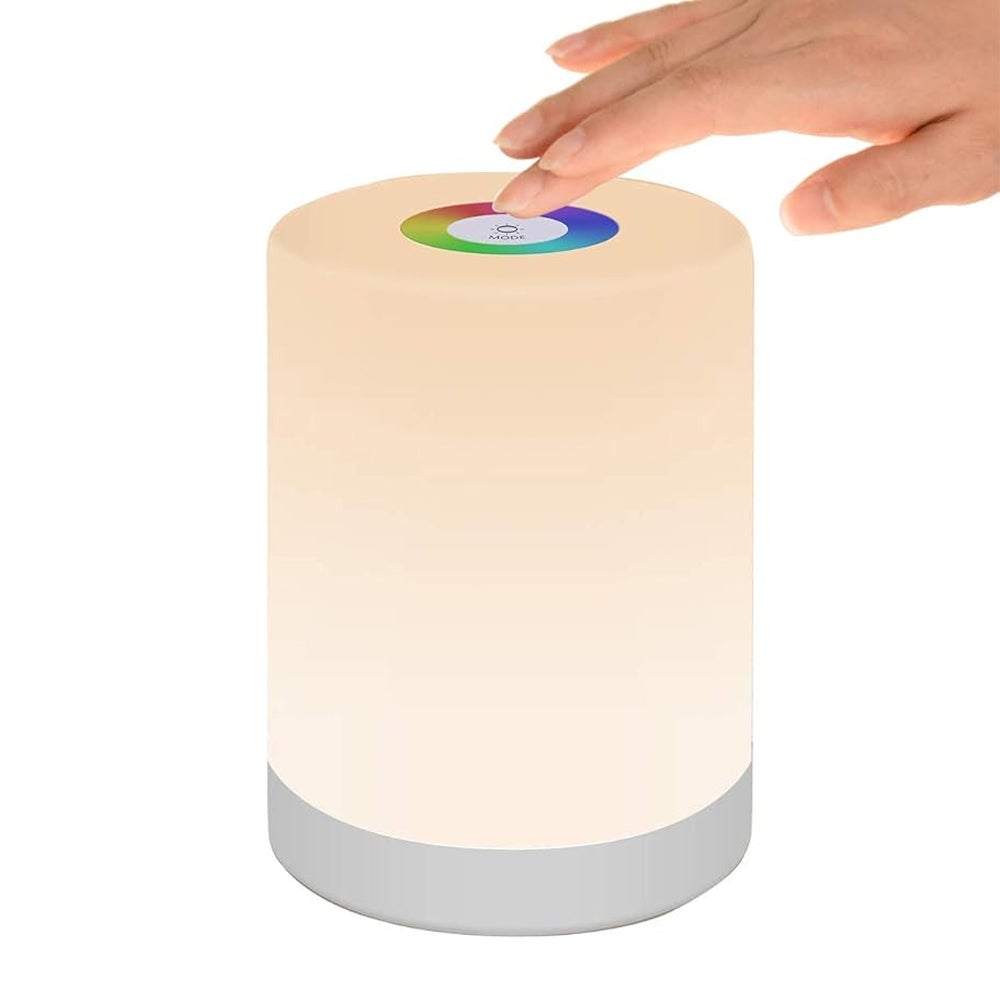 1 szt. Inteligentna lampka nocna LED, przenośna, sterowana dotykowo z możliwością ściemniania, ładowanie USB, kolorowe światła