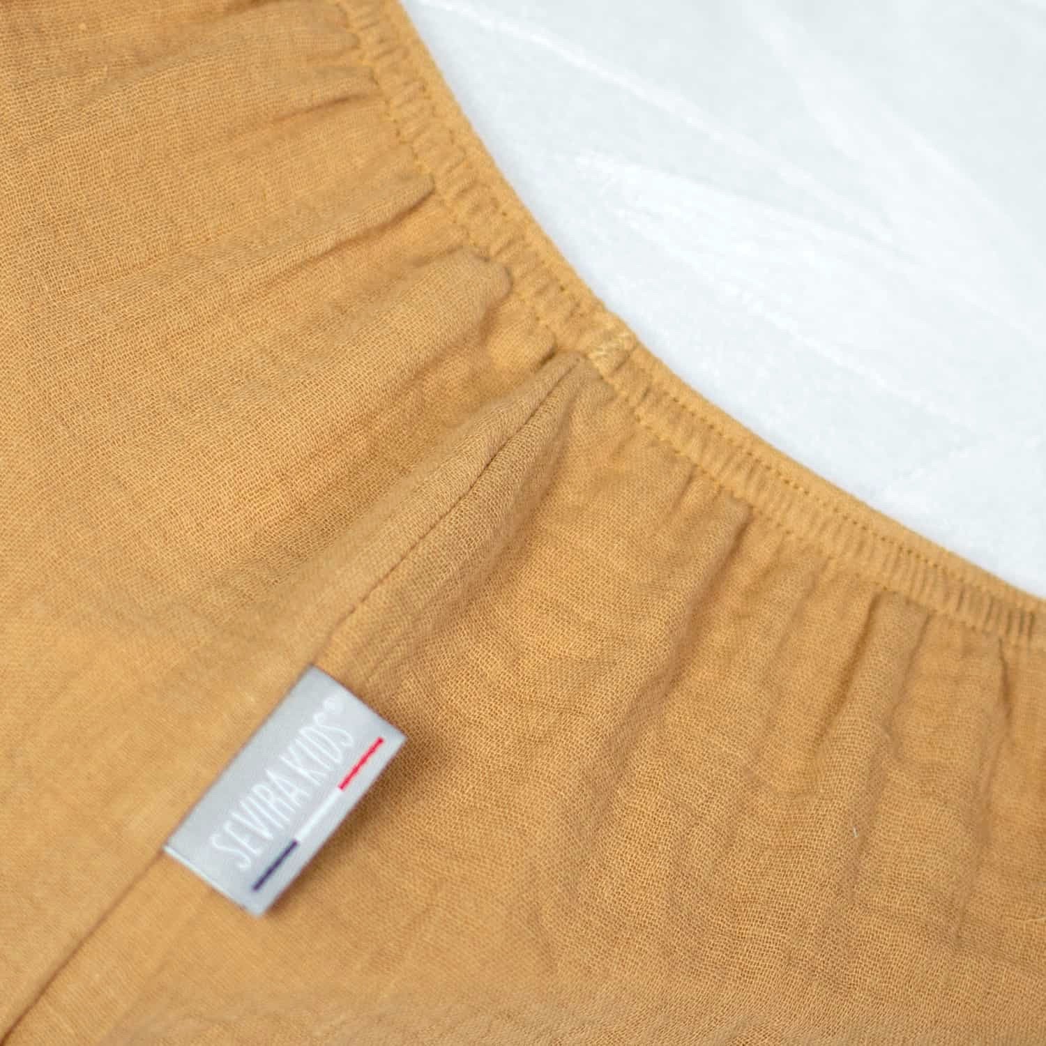 Drap housse uni en gaze de coton - 4