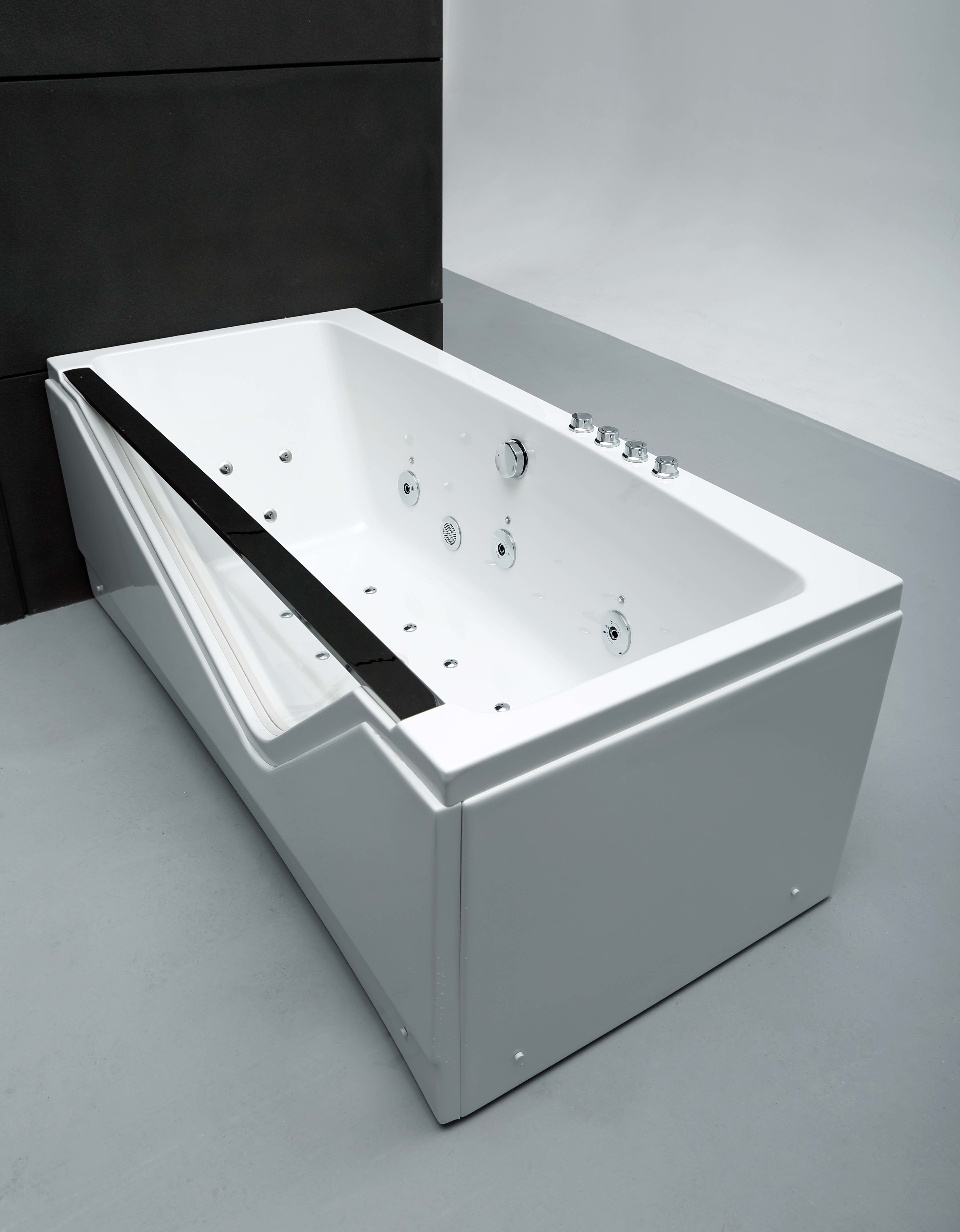 Baignoire balnéo droite INDRA Wave L170xl80xH63cm, by SPALINA - 8