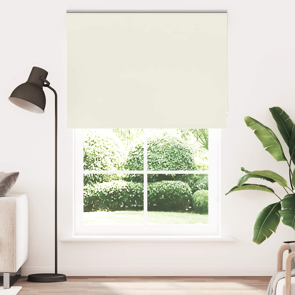 Roleta zaciemniająca Off White 150x230 cm Szerokość tkaniny vidaXL