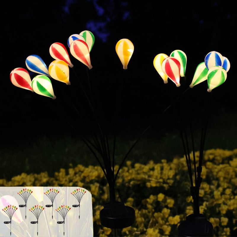 Zestaw solarnych lamp ogrodowych solarne lampy w kształcie kuli lampy solarne lampy dekoracyjne do ogrodu dekoracje na Boże Narodzenie Halloween