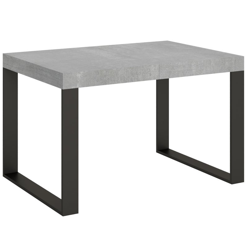 Stół rozkładany 90x130/390 cm Stelaż Tecno Cemento Antracyt