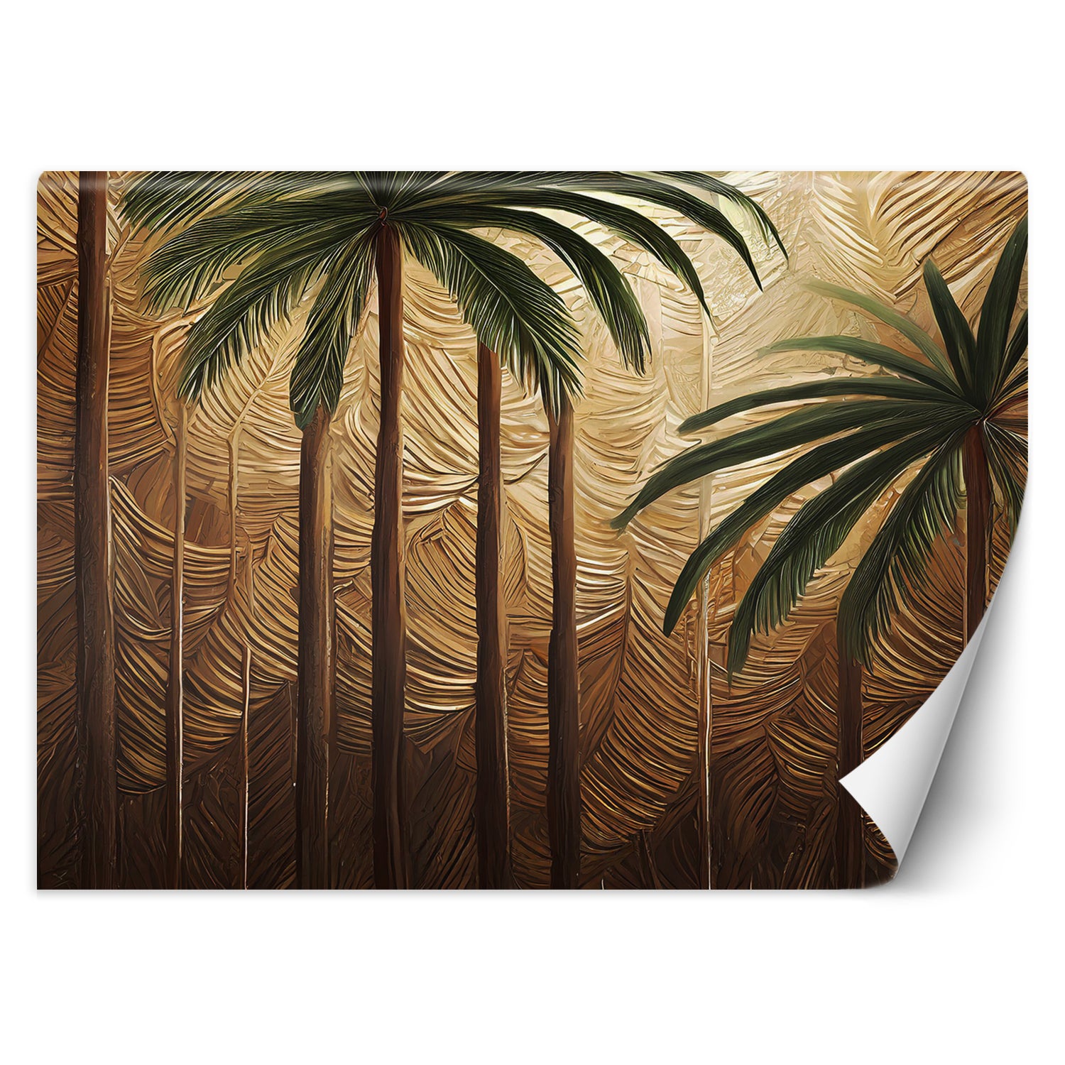 Fototapeta, Palma Złoto Abstrakcja 400x280