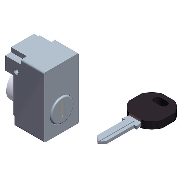 serrure à clé 455 - pour sf, sm, sd et pla - schneider electric nsyin4551
