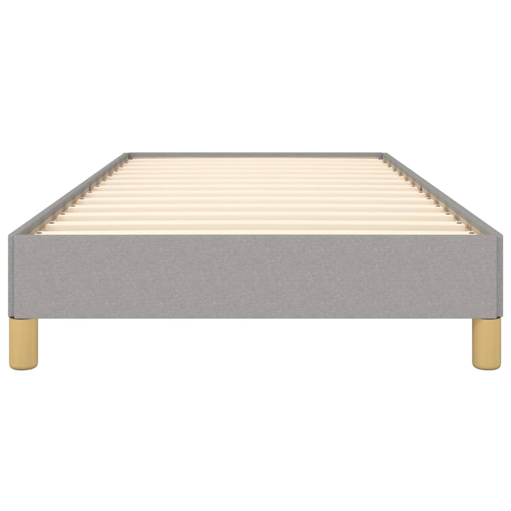 Cadre de lit sans matelas, en tissu, gris clair, pour la chambre, 100 × 200 cm - 5