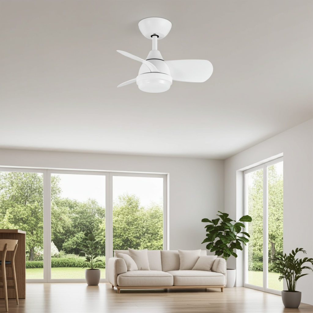 Ventilador de techo Pirdo motor DC LED 6 velocidades 3-4-6K - Blanco - 5