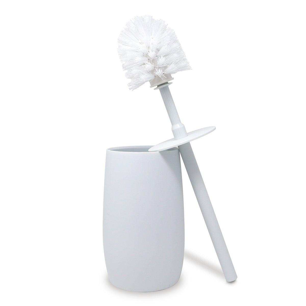 Escobilla WC blanco mate-Serie Glaciar-ABS-Escobillero de baño de plastico-Minimalista y moderno - 2