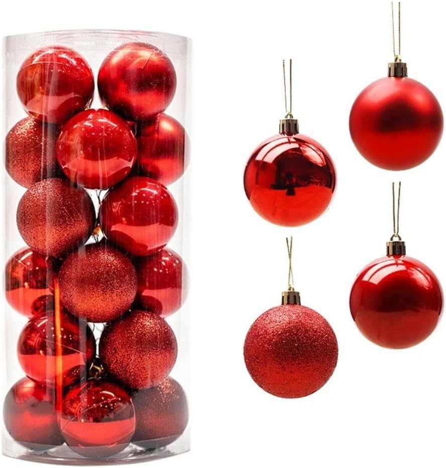 Lot De 16 Boules De Noël Décorations Pour Sapin De Noël