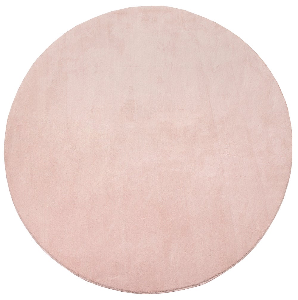 the carpet Relax tapis moelleux à poils courts, dessous antidérapant, lavable à 30 degrés, super soft, aspect fourrure, Blush, 120 cm - 2