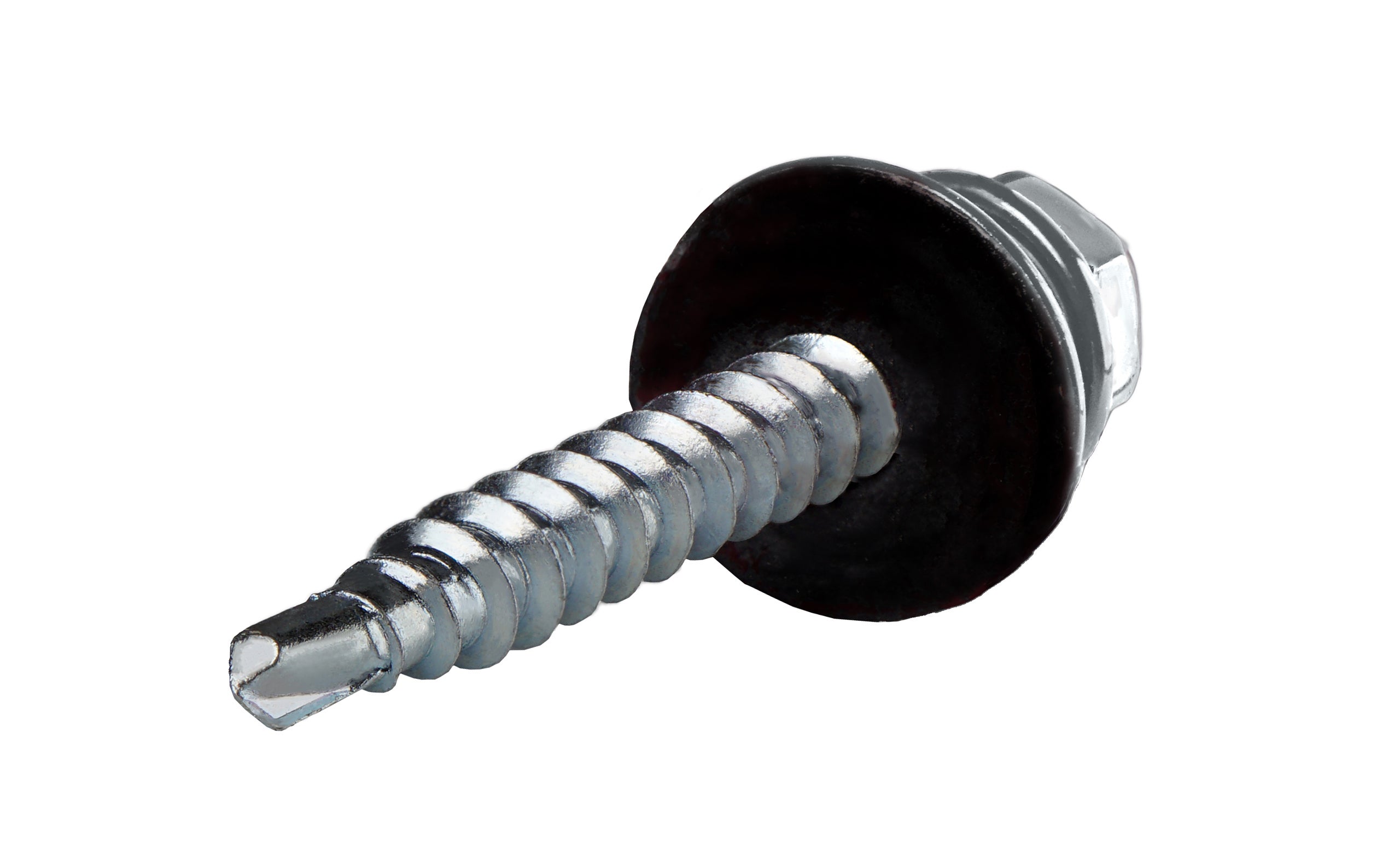 Tornillo autoperforante galvanizado 4,8 x 35 mm con junta de EPDM para chapa ondulada - 4