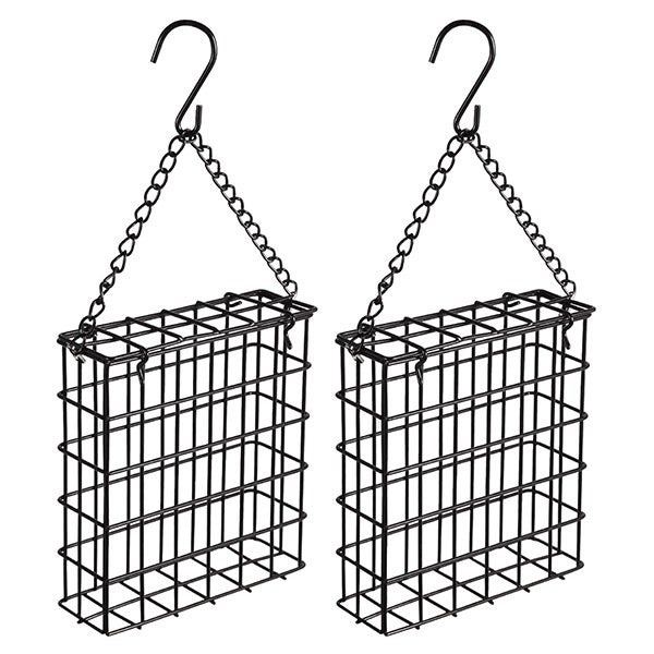 Karmnik dla ptaków, 2 sztuki, karmnik dla zwierząt na zewnątrz, karmnik dla ptaków w kształcie ciasta łojowego w jednym kawałku