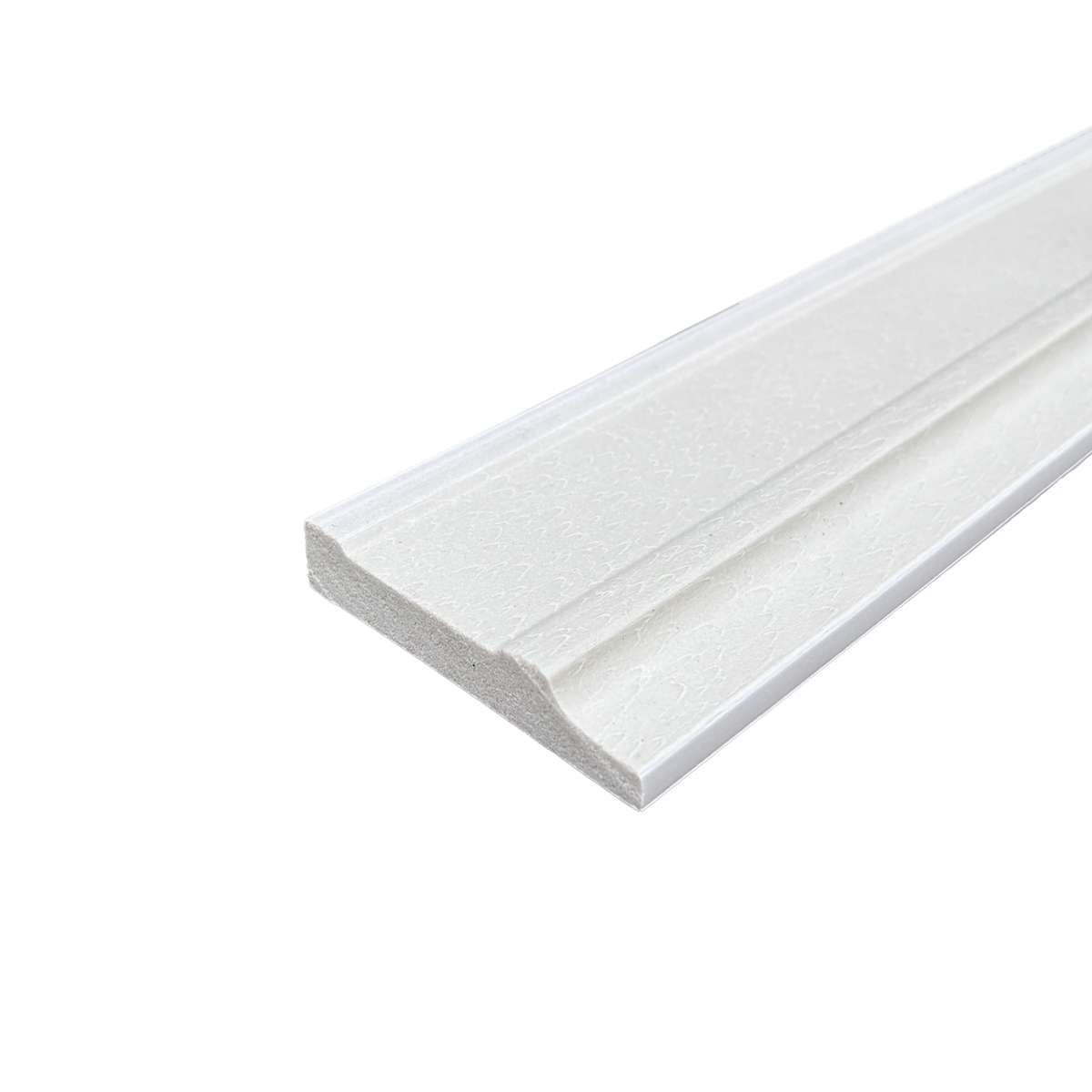 Lot de 10 Plinthes Polymère avec Bord Arrondi 3mm, L.240 cm x P.8 cm, Ep.15 mm - 6