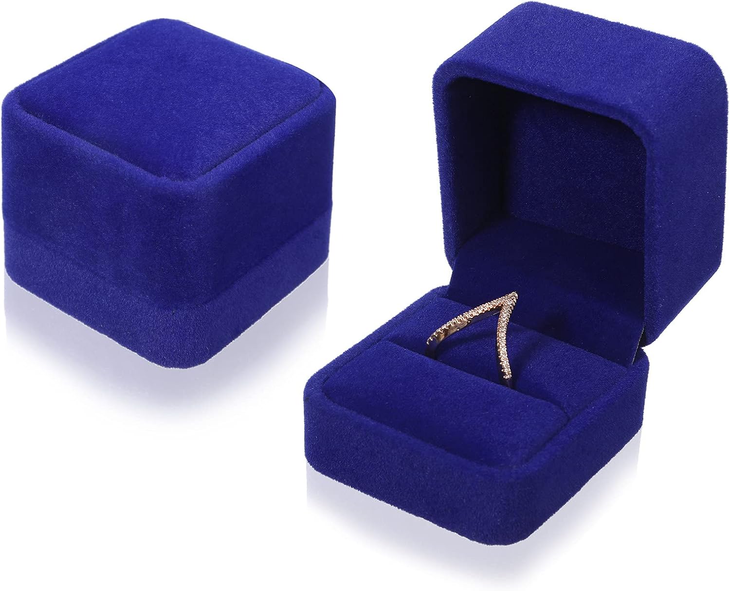 VORCOOL Petite Boîte à Bijoux En Velours Pour Bagues, Colliers