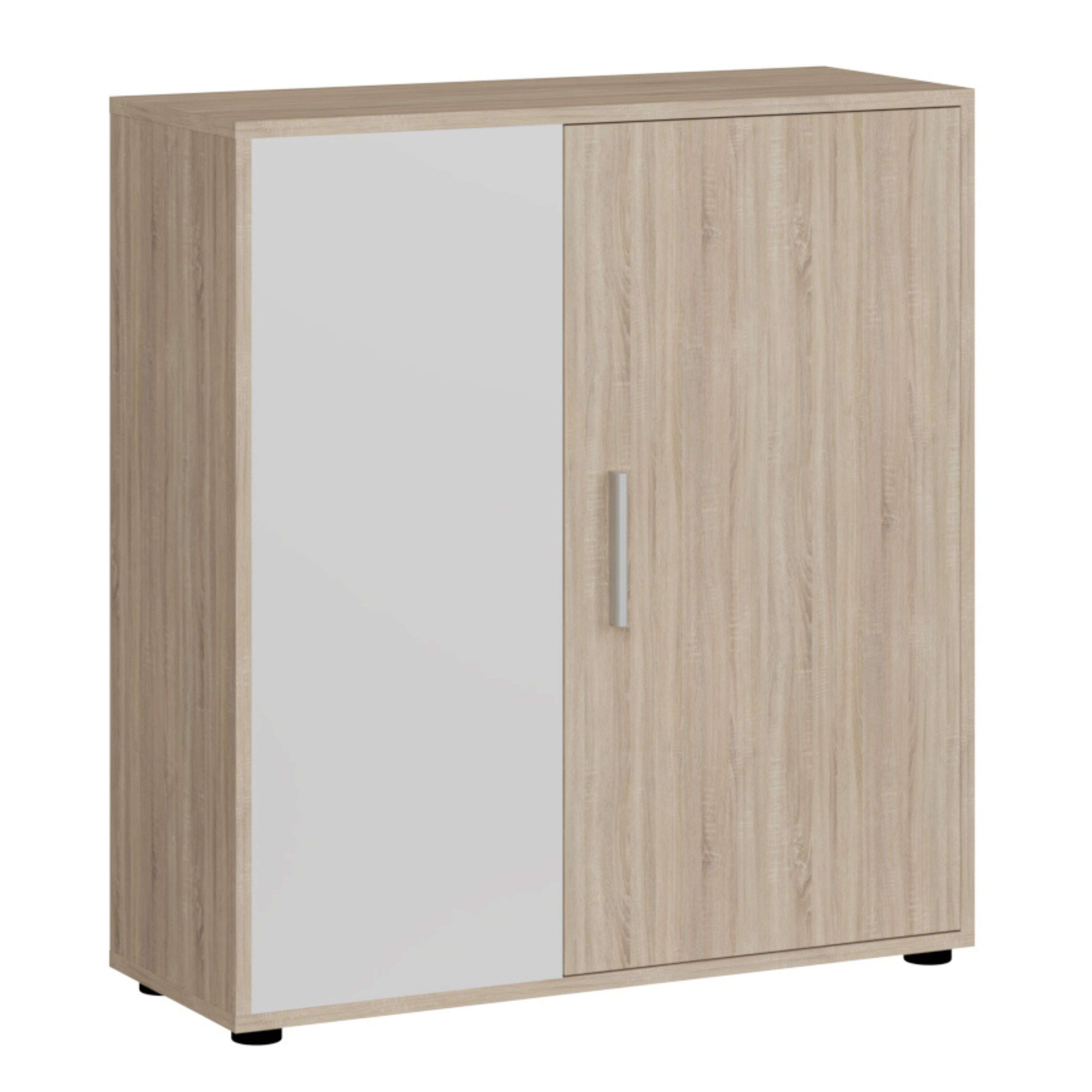 Buffet haut,Meuble de Rangement,Bahut pour Salon, Salle à Manger, Cuisine Sonoma gris 69,5x34x180 cm Bois d'ingénierie535231 | Leroy Merlin