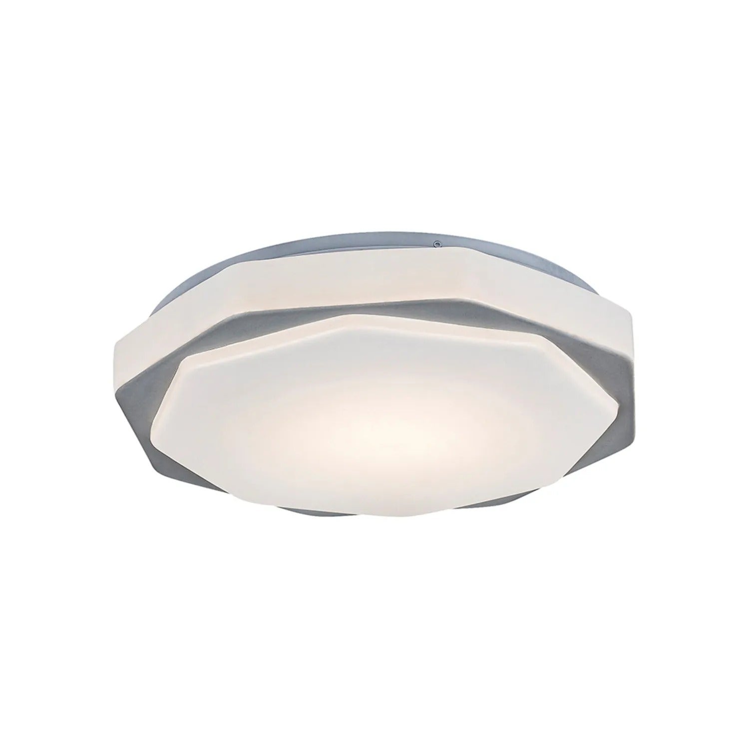 Plafon okrągły z pilotem Dettora LED 18W Odcienie bieli 1150lm popielato-biały wym:8x37x37cm IP20 Rabalux