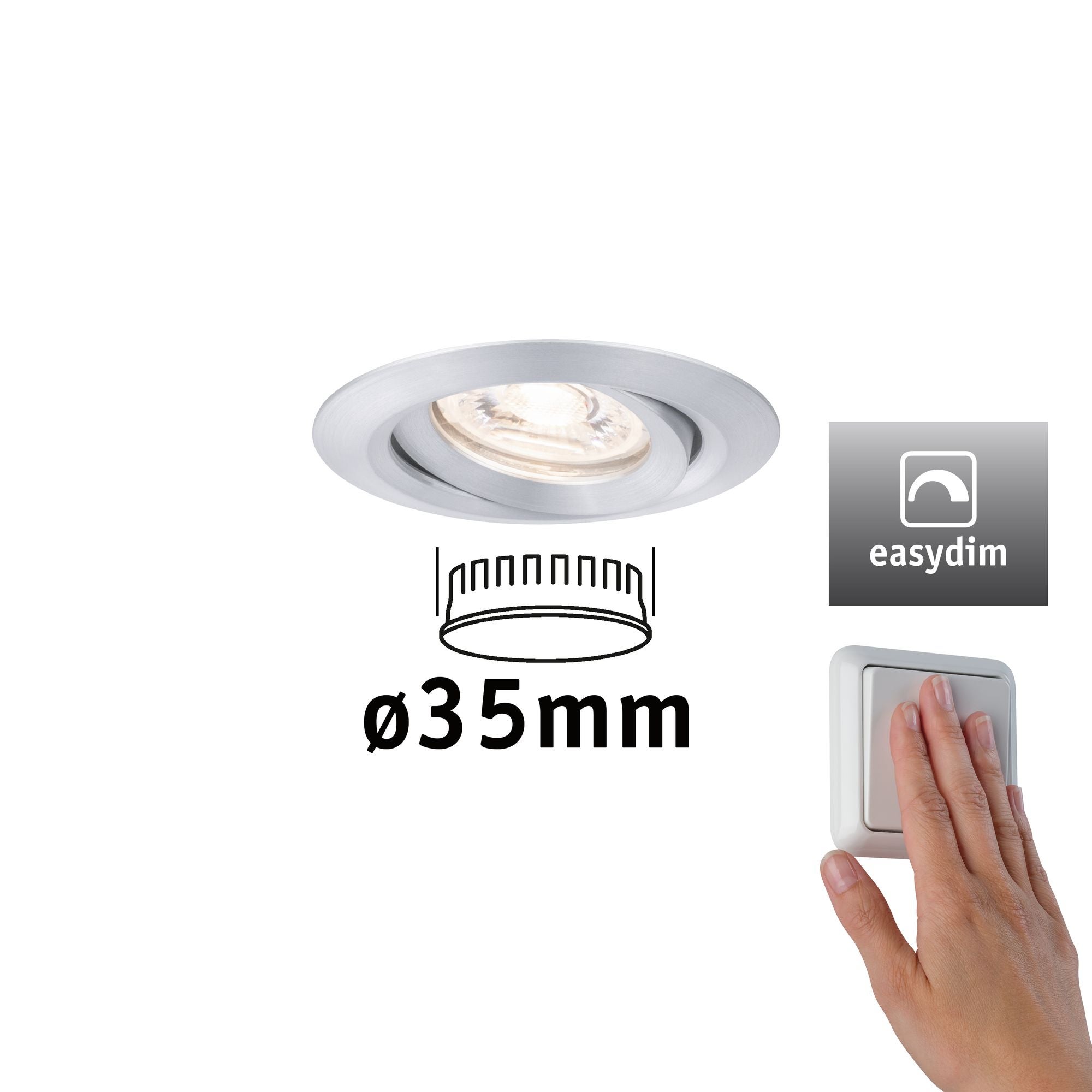 Spot encastré LED Easy Dim Nova Mini Plus Coin Luminaire individuel ...