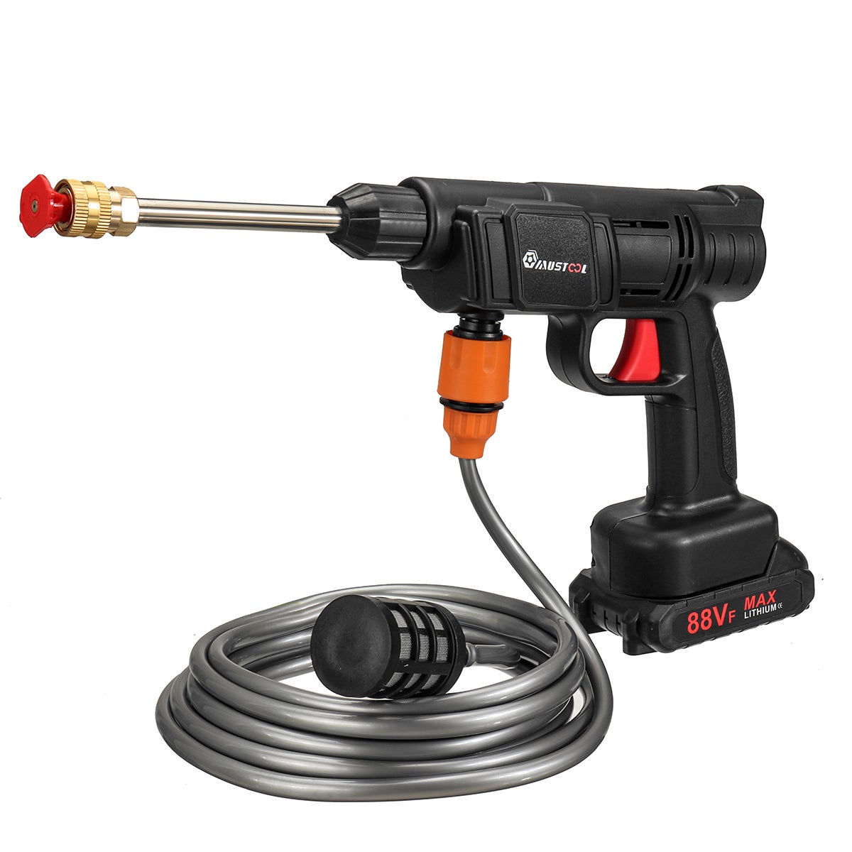 Idropulitrice Portatile A Batteria 260 PSI - Con 2 Batterie, Serbatoio Schiuma, Per Auto E Casa - Foto 11