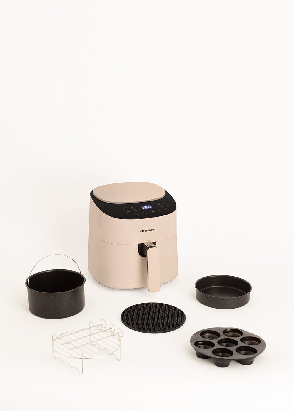 CREATE - ZESTAW AIR FRYER PRO COMPACT 3.5 L + Akcesoria - Sable