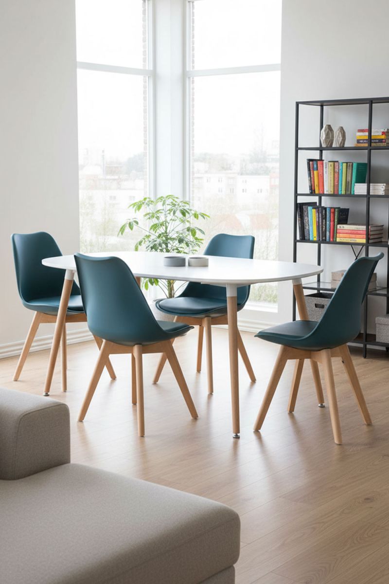 Pack 4 Sillas Synk Basic - Azul Petróleo - 2