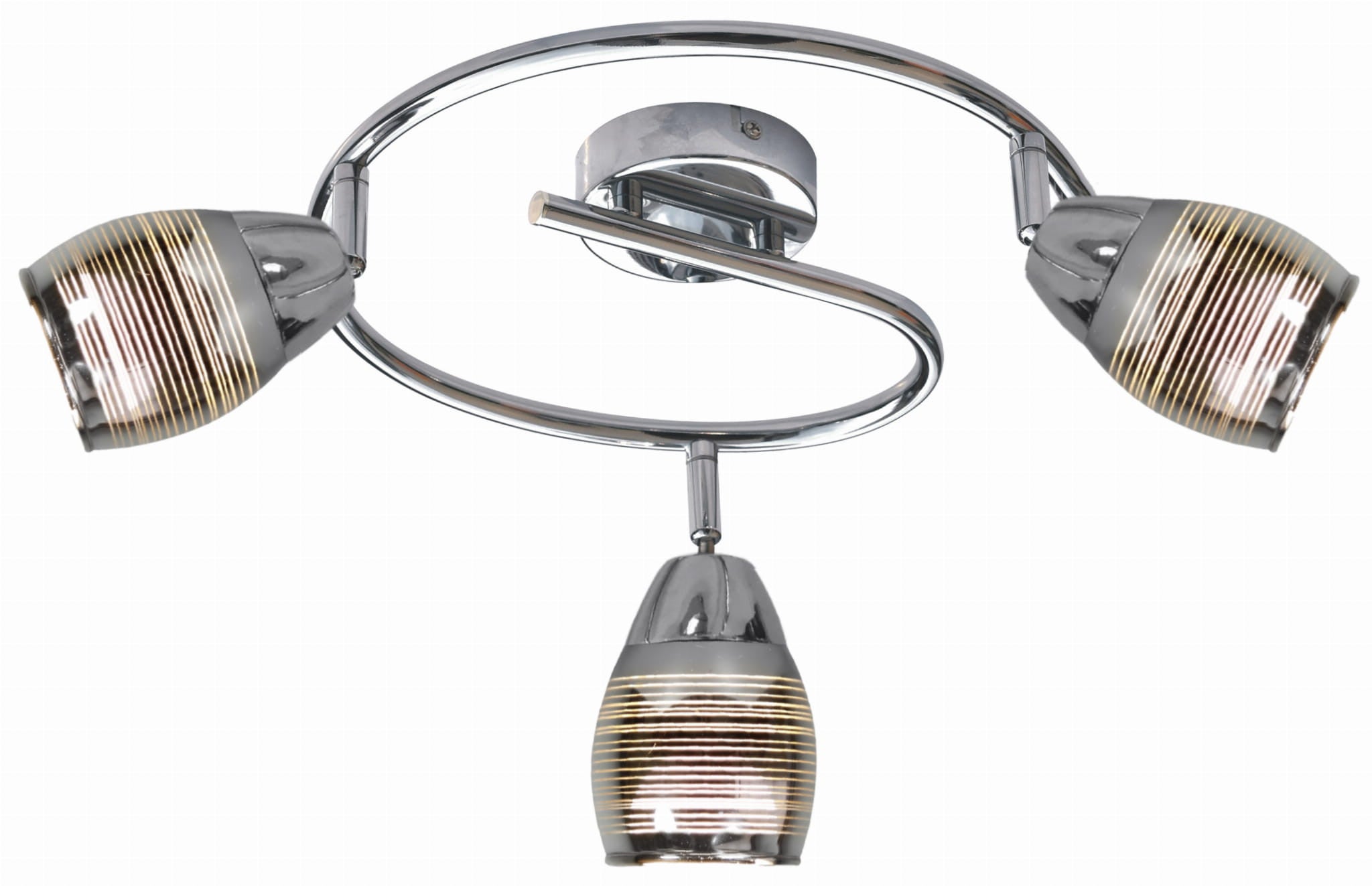 Lampa sufitowa Milton chromowana 3xE14x10W wym: 18 x 38 x 38 cm metal Candellux