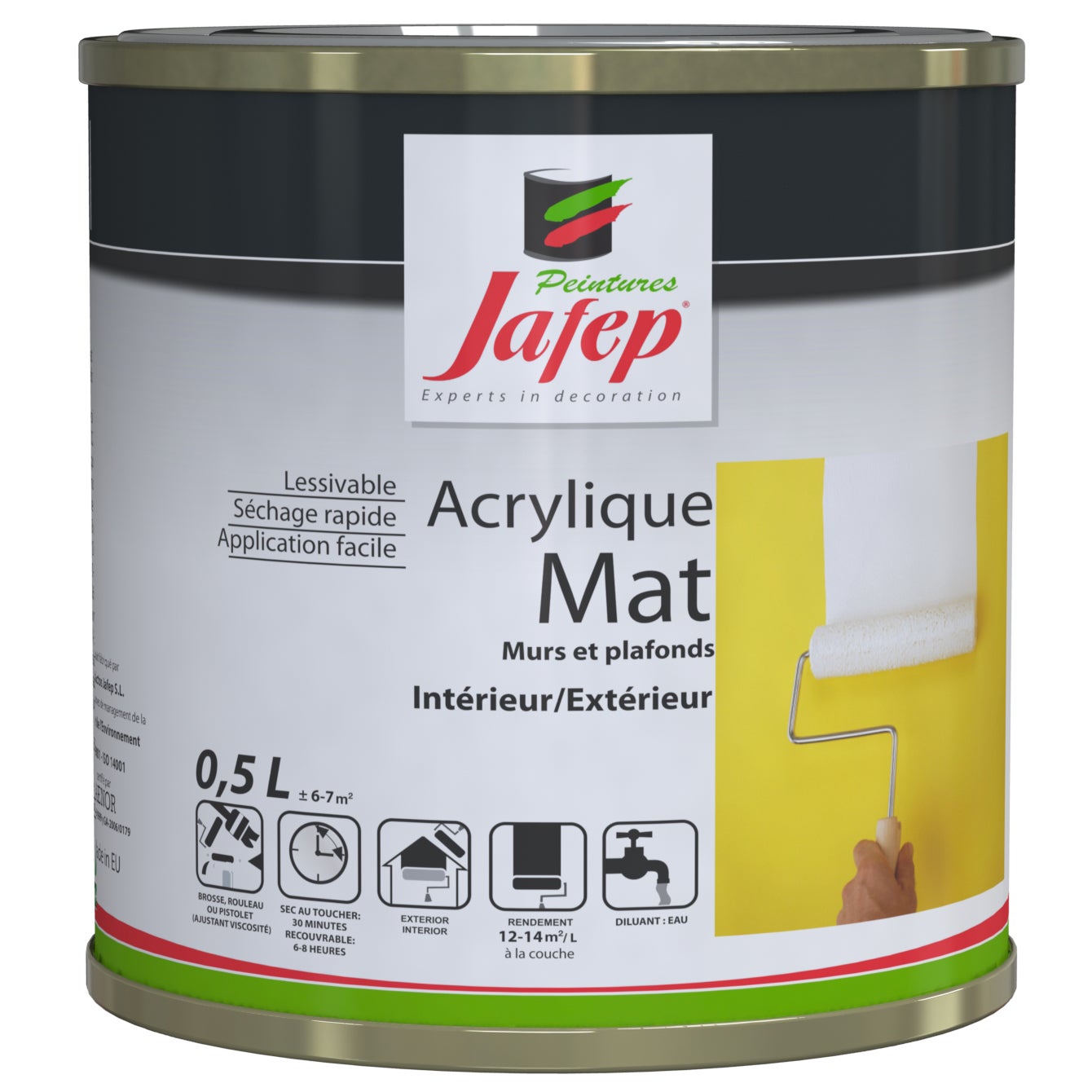Peinture acrylique mat vanille Jafep 0,5L - 4