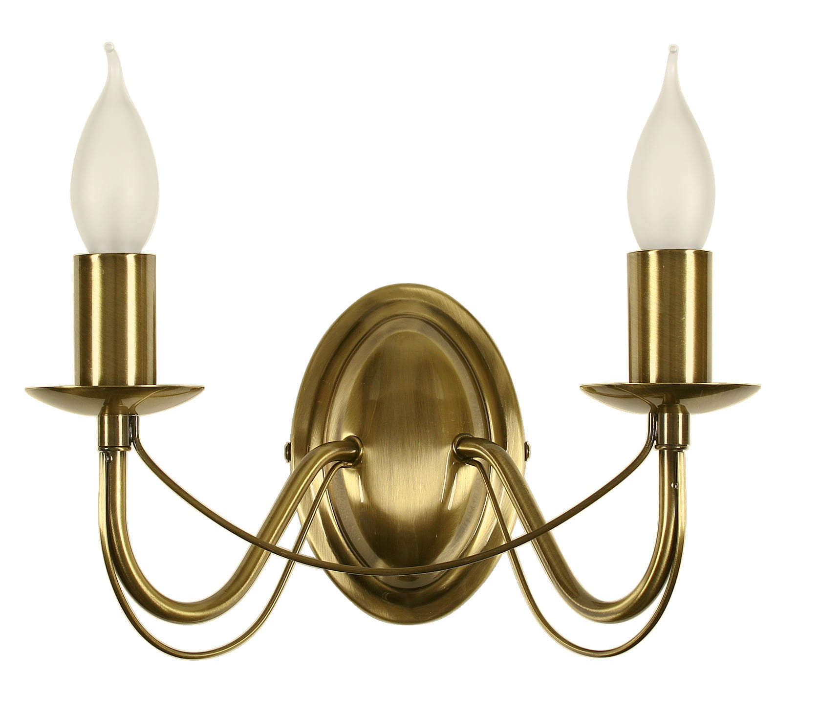 Kinkiet ścienny Muza mosiądz-złoty 2xE14x40W wym: 17 x 29 x 10 cm metal IP20 Candellux