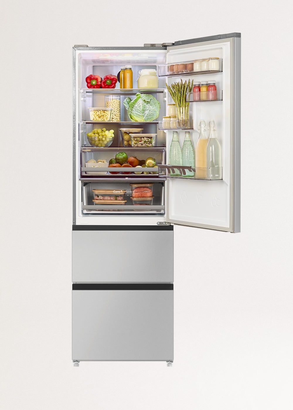 CREATE - FRIDGE STUDIO COMBI PRO FLEX 401 - Réfrigérateur 401L No Frost à l'italienne avec, Space Pro et Care+- Inox - 2