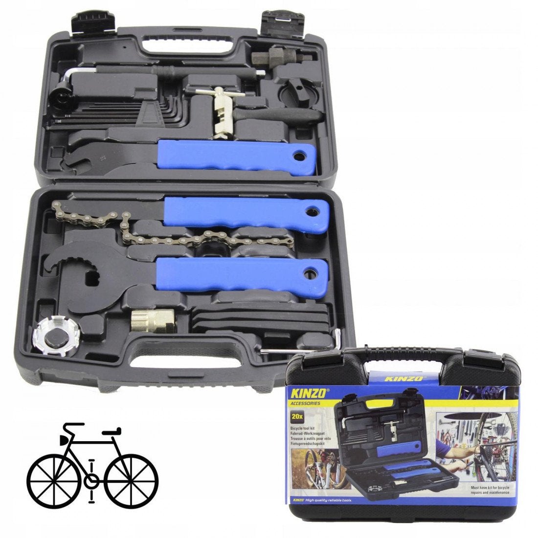 Kit D'outils De Réparation Vélo Swiss+Tech 30 Pièces - Ensemble Complet D'entretien Avec étui De Transport
