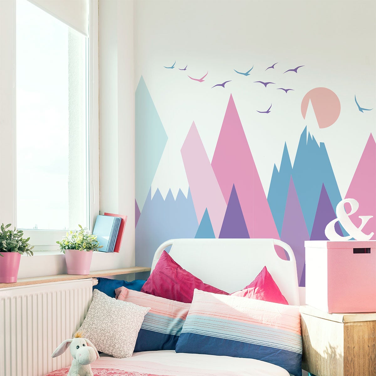 Adesivo bambino di montagna scandinavo mujka - Sticker adesivo - adesivi murali - 70x105cm - 8
