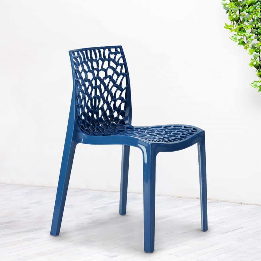 Chaise de jardin avec coussin Gruvyer en Polypropylène Vert - 5