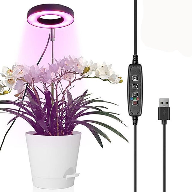 Lampa ogrodnicza LED do roślin, czerwona, niebieska i biała, lampa do uprawy roślin LED 45 W, 256 diod LED, pełne spektrum, hydroponiczna lampa do upr