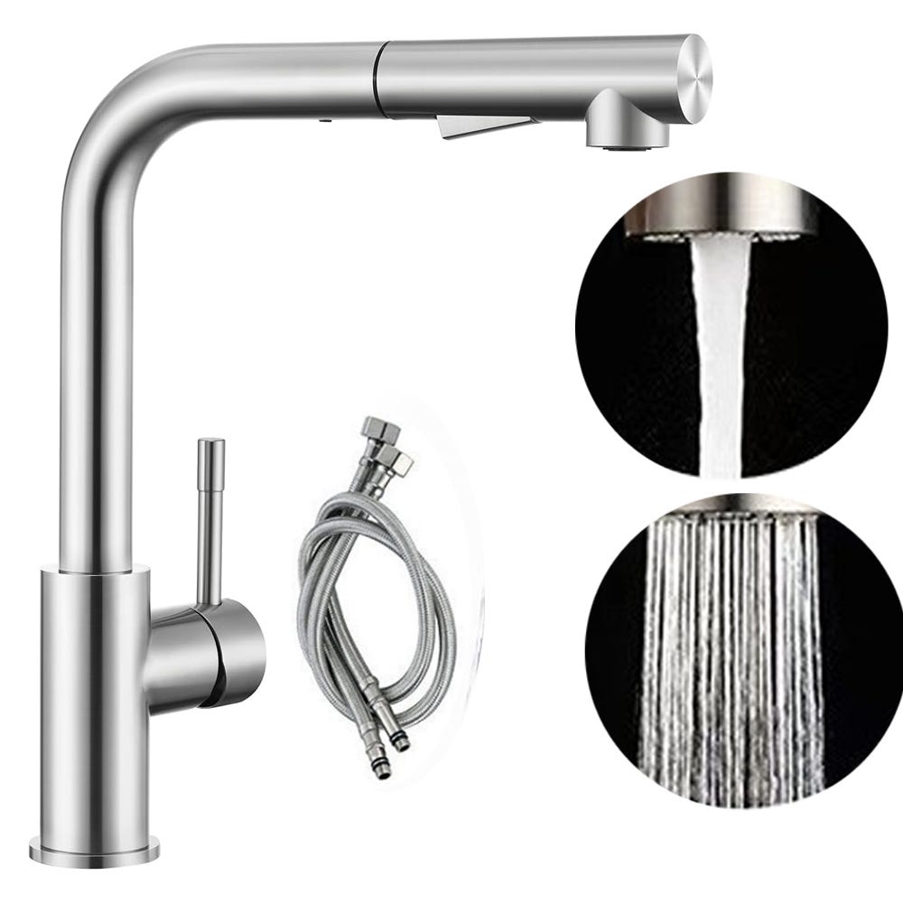 Grifo de cocina con rociador extraíble,grifo mezclador de cocina