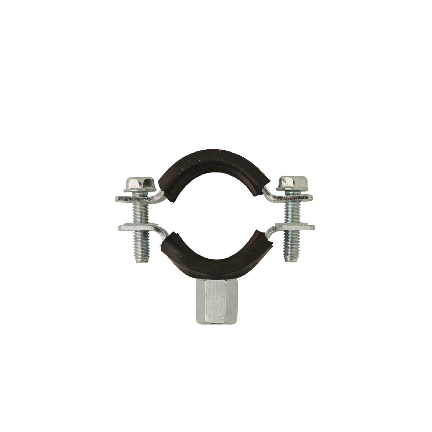 Collier double embase isophonique acier zingué M8/M10 BEMAX Ø 113-118mm ...