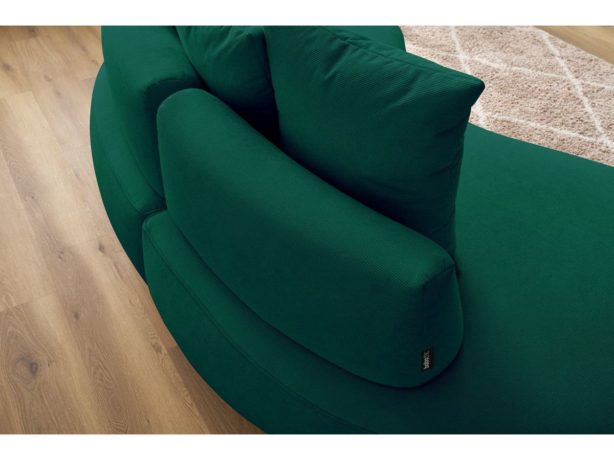 BOBOCHIC Canapé droit fixe 3 places SAINT-GERMAIN tissu texturé Vert - 8