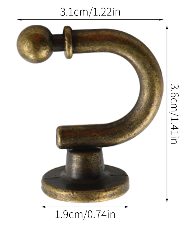 Ganci per porta in metallo, 2 pezzi, appendiabiti da porta con due ganci, gancio per porta per appendere cappotti, cappelli, asciugamani, borse | Leroy Merlin