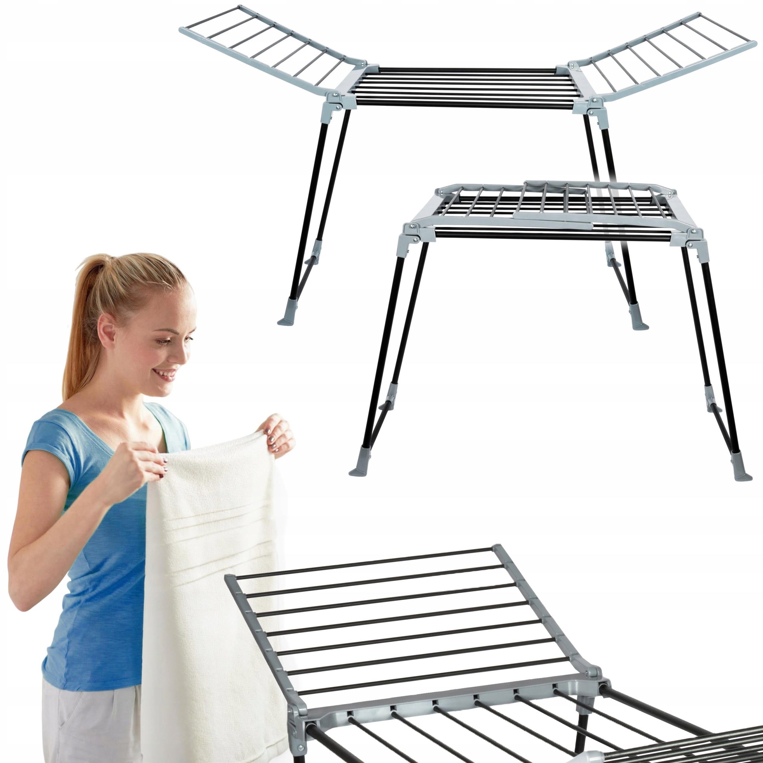 Suszarka na pranie Sepio solidna grube pręty biała 1 szt