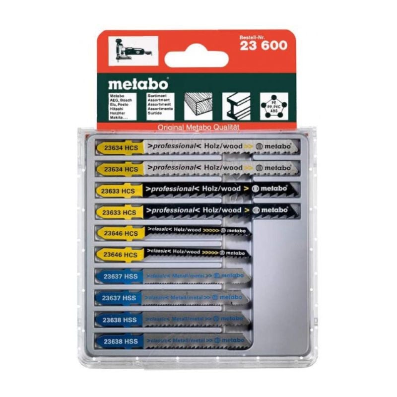 Brzeszczoty do wyrzynarek Metabo Model 10 sztuk HCS i HSS