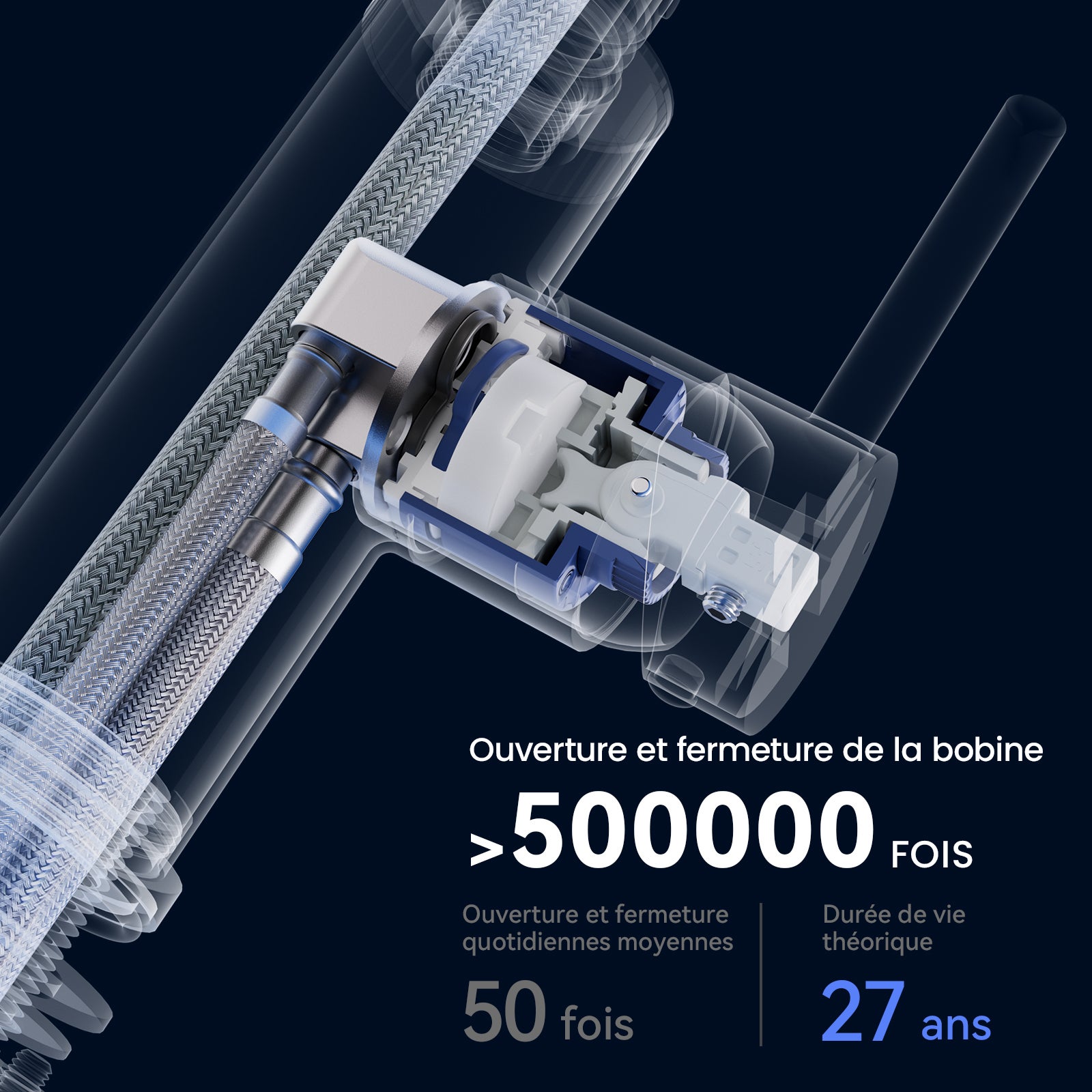 Brossé Mitigeur Evier Avec Douchette Extractible - Robinet de Cuisine à 2 Modes de Pulvérisat - Mitigeur Evier Avec Barboteur Démotable - 7