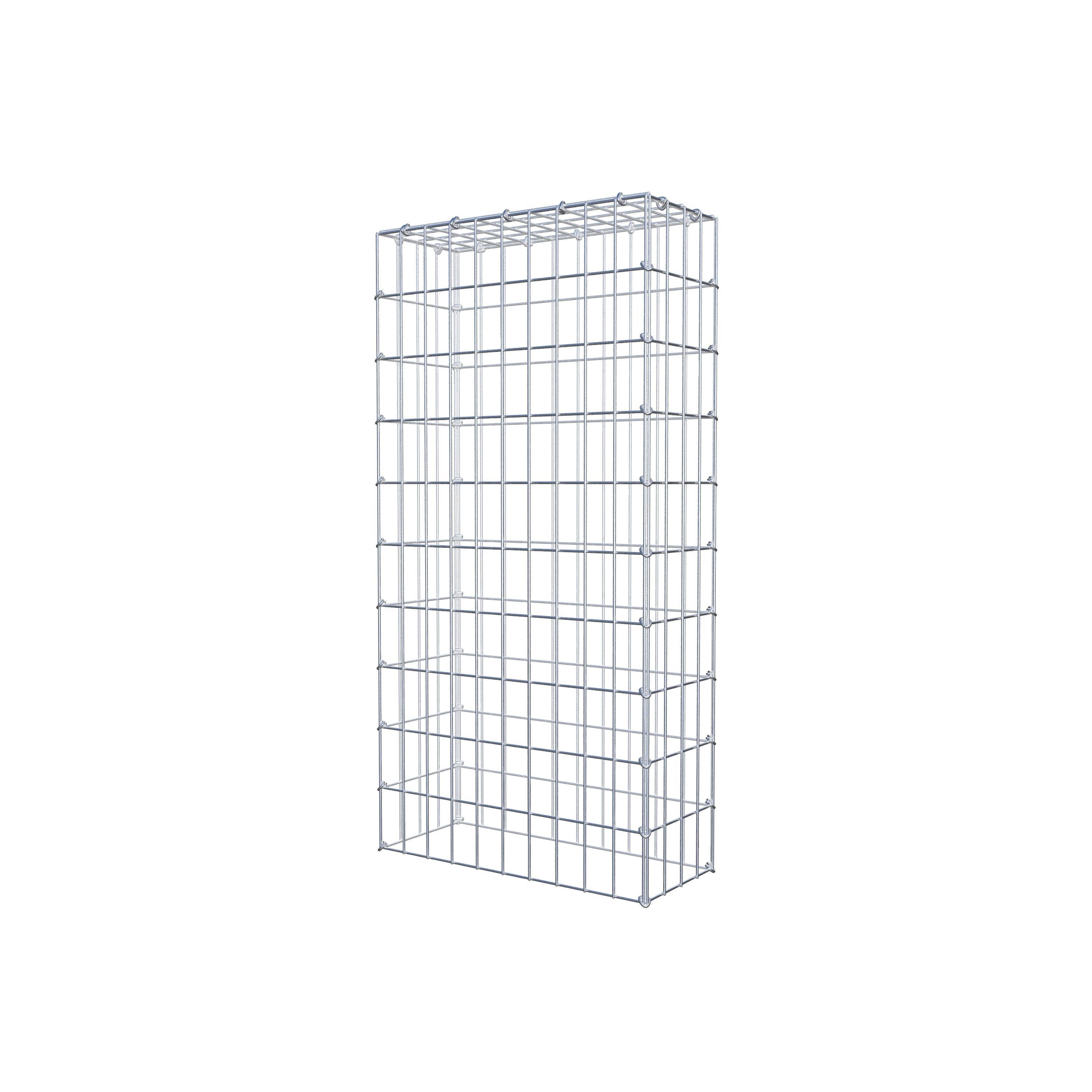 Gavión para apilar en acero galvanizado 100x20x50cm (LxAxP), malla 5 x 10cm, Anillo en C, sin rejilla inferior - 2